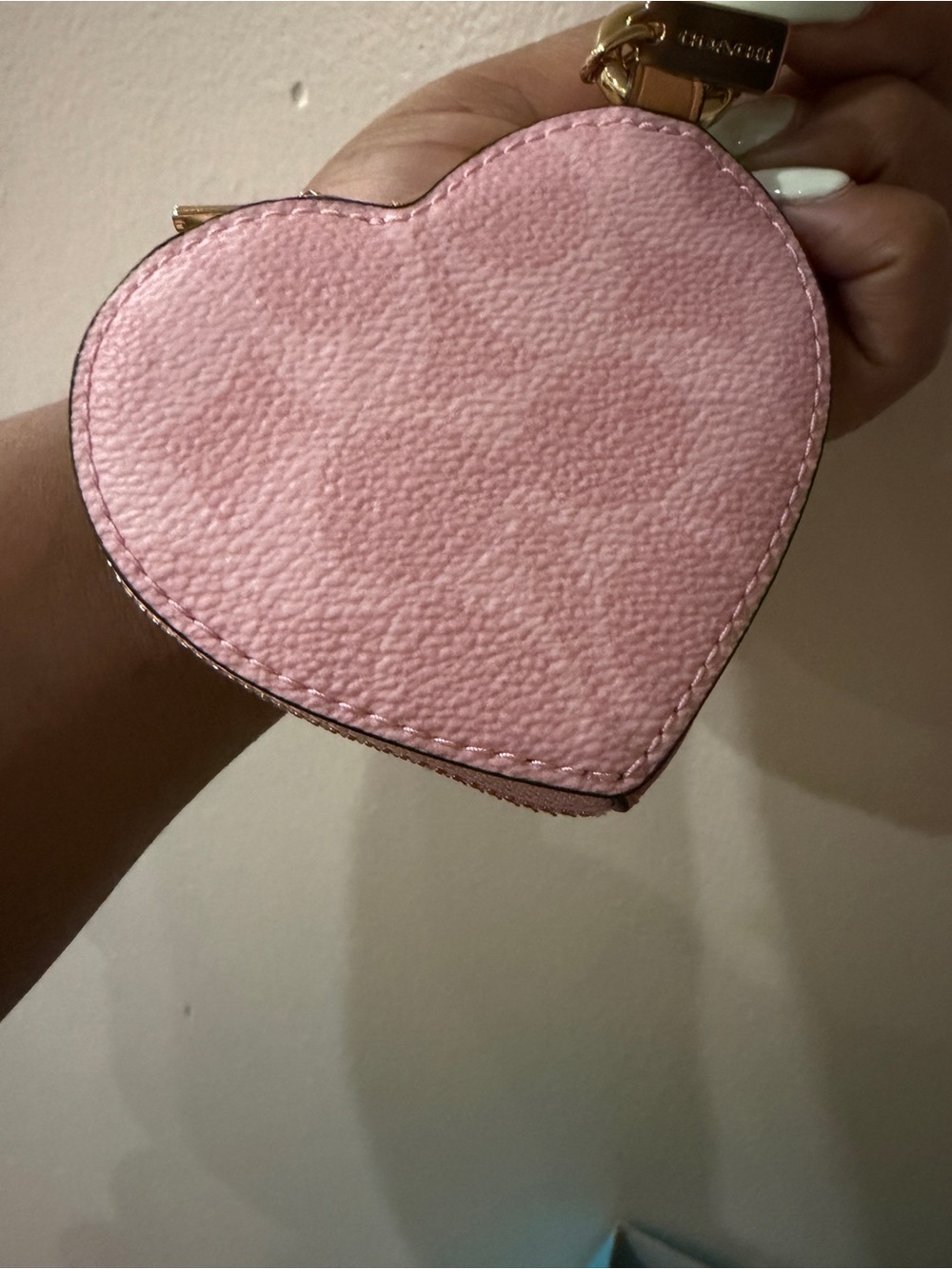 Coach Powder Pink Heart Charm